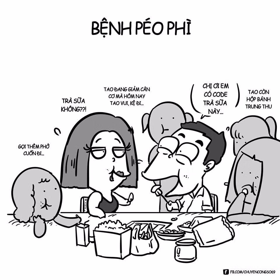 Với nhiều cơ quan khi các sếp "mát tính" nơi văn phòng làm việc có thể bị biến thành sảnh tiệc buffet bất cứ lúc nào. Cũng từ đó, căn bệnh béo phì của nhân viên văn phòng tăng cao vì ngồi nhiều mà ít hoạt động di chuyển.