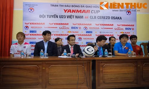 U23 Viet Nam du doi hinh dau voi Cerezo Osaka