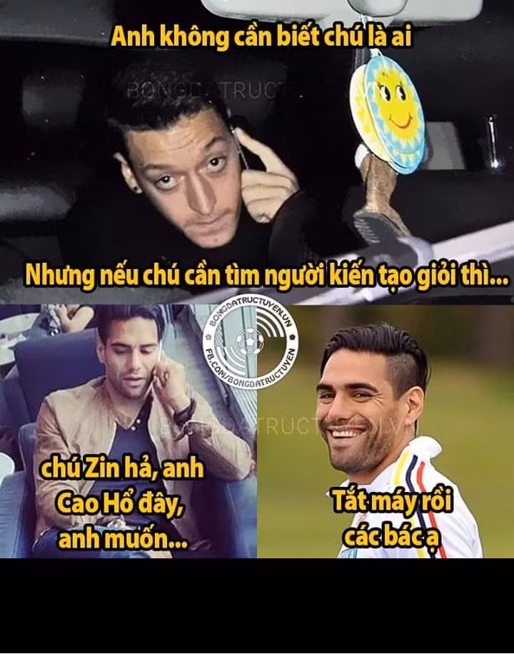 Ozil bó tay với Falcao.