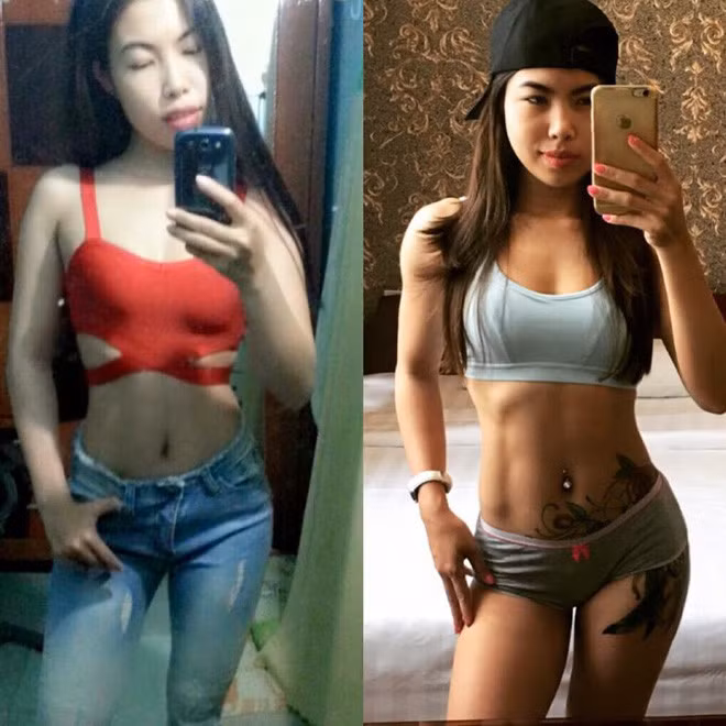 Thủy Triều quyết định đi tập gym để giảm cân với lịch tập 5 buổi mỗi tuần, mỗi lần tập 1 giờ. Nhờ cách tập luyện và ăn uống khoa học, sau 2 năm, Huỳnh Thủy Triều đã có được vóc dáng thon gọn, nuột nà với cân nặng 56kg, số đo 3 vòng 90-65-93, khó ai tin cô đã từng trải qua sinh nở với cơ bắp săn chắc, vòng eo thon gọn vô cùng.