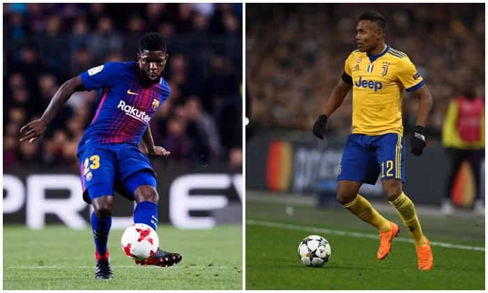 Chuyển nhượng bóng đá mới nhất từ Mirror, Mourinho được BLĐ M.U bật đèn xanh để mua Umtiti (Barca) lẫn Alex Sandro (Juventus). Ảnh: Mirror