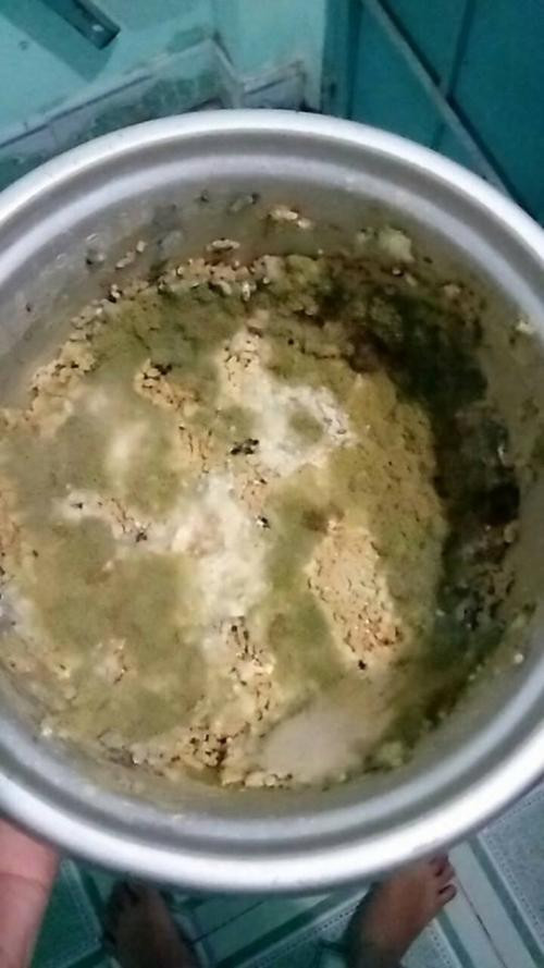 Nickname Hoàng Quỳnh chia sẻ sau những bức ảnh phòng trọ kinh dị sau Tết rằng:"Bạn mình về quê ăn Tết quên nồi cơm. Hôm nay lên có ngay một nồi kem bông tuyệt đẹp như thế này đây! Xin phép giờ nhịn cơm một tuần để mang nồi cơm ra cọ, phơi nắng mỗi ngày".