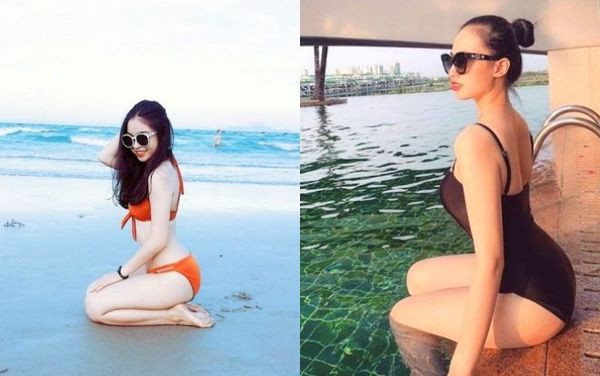 Đầu tiên, Thảo Mi rõ ràng có ngoại hình nóng bỏng hơn Nhật Lê. Hot girl Sài Thành sở hữu đôi chân dài miên man cùng thần thái sang chảnh.