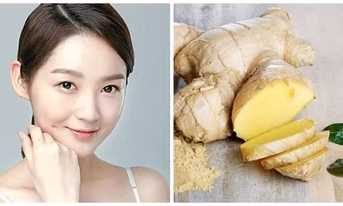 6. Trị nám da: Trộn đều 1 thìa nước ép gừng tươi, 1 thìa dầu dừa, 1 thìa mật ong, ½ thìa chanh tươi thành một hỗn hợp đồng nhất và thoa đều, dùng bông sạch thấm đều, thoa lên mặt, thực hiện tương tự như cách 1 cũng mang lại kết quả rất rõ nét, các vết nám dần dần biến mất, thay vào đó là một làn da săn chắc, trắng hồng rạng rỡ. Ảnh: thammyxuanhuong.com.