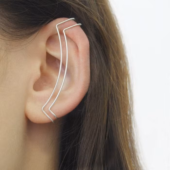 Với những nàng không thích xỏ lỗ tai hãy chọn đôi bông tai vô cùng cá tính này.