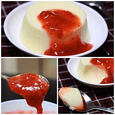 Cho kem, sữa và 65 gram đường vào đun sôi. Tắt bếp và thêm chocolate vào. Khuấy đều cho chocolate tan hết. Vắt gelatine lấy nước rồi cho nước và hỗn hợp kem chocolate. Khuấy đều hỗn hợp cho đến khi chúng hoàn toàn hòa quyện vào nhau. Cho hỗn hợp panna cotta ra các cốc thủy tinh rồi để vào ngăn mát tủ lạnh trong vòng 4 tiếng. Ảnh: chouchoumommy.wordpress.com.