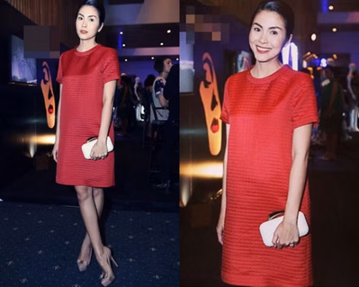 Các mẹ đáng phải học gu thời trang của Tăng Thanh Hà khi mang bầu. Cô nàng thường chuộng những thiết kế đầm suông không chiết eo với đường cắt đơn giản, thanh lịch và sang trọng. Ảnh: Zingnews.