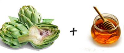 2. Nước uống giải khát atiso và mật ong. Nguyên liệu: Quả Atiso, mật ong. Rửa sạch quả atiso và để ráo nước. Tách vỏ và hạt, vỏ để làm siro, hạt để ngâm rượu hay cho hết vào ngâm siro cũng được. Cho quả vào lọ, cứ một lớp quả thì rải một lớp mật ong nguyên chất lên trên và đậy kín miệng lọ. Để qua 2 đến 3 ngày cho nước cốt quả ngấm ra. Trong thời gian đó, thỉnh thoảng lấy thìa to ấn nhẹ cho quả ngập xuống nước cốt, tránh tình trạng quả bị nổi lên rất dễ bị mốc. Ảnh: Matongtaybac.com.