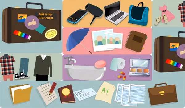 3. Học với các vật dụng: Mẹ treo các vật dụng như gương, lược, khung ảnh (có hình ảnh mọi thành viên trong gia đình), bút, sách, đồng hồ, ca, cốc, bàn chải, khăn mặt... vào những vị trí nhất định trong khuôn khổ sinh hoạt và học tập, hay vui chơi của bé. Ảnh: avi.edu.vn.