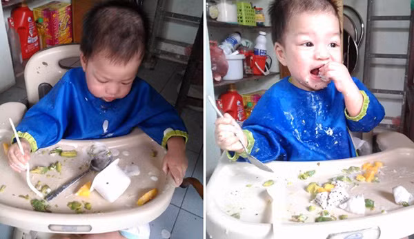 15. "Sao hôm nay mẹ cho mình nhiều món thế nhỉ?". Ảnh: aFamily.vn.