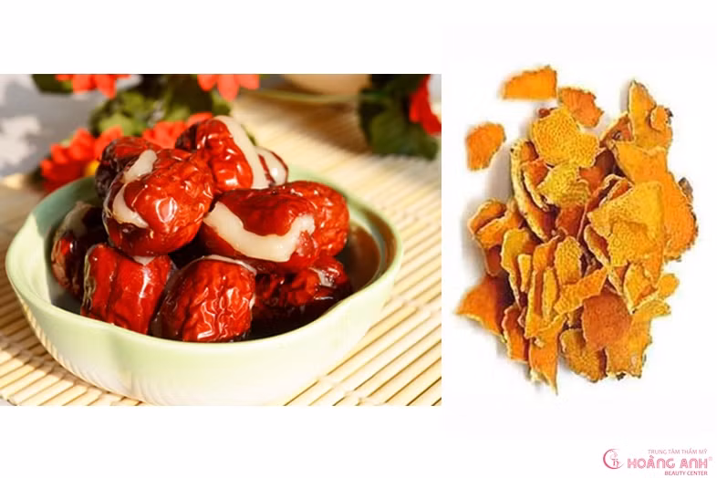 5. Viêm đường hô hấp: 10 trái táo, 5 lát gừng tươi đem nấu chung với một ít đường phèn cho trường hợp cảm ho, viêm đường hô hấp do thời tiết. Ảnh: thammyvienhoanganh.com.