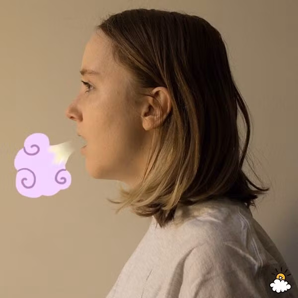 Bước 2: Đẩy hơi thở ra ngoài. Tiếp theo bạn thở ra một hơi thật dài cho hết không khí trong phổi. Những người tập yoga luôn tập thở theo cách này.