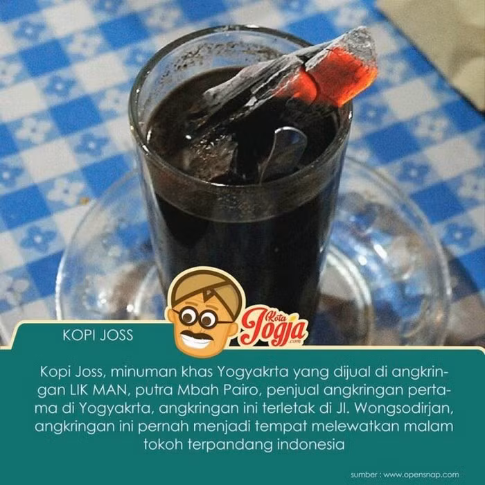 Theo những khách hàng ruột của quán, họ đã bỏ thời gian để nghiên cứu kỹ lưỡng cà phê Kopi Joss và nhận thấy, than đã lấy đi nhiều caffein và làm trung hòa a-xít nên Kopi Joss "thân thiện" với dạ dày hơn.