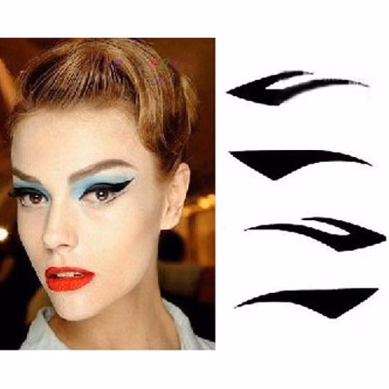 Thế nên khi dùng miếng dán viền mắt rất đơn giản tiện lợi mà bạn lại có một đường kẻ sắc nét và đều đặn. Tuy nhiên, bạn phải dùng rất khéo léo nếu không nhìn sẽ dễ bị lộ. Ảnh: AliExpress.