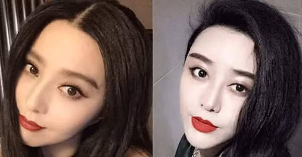 Phẫu thuật thành Phạm Băng Băng. Gần đây, một cô gái trên mạng xã hội xuất hiện một cô nàng với gương mặt giống hệt Phạm Băng Băng, giống tới mức người hâm mộ khó lòng phân biệt được hai người nếu đặt hai bức ảnh lại gần nhau. Ảnh: Vietnamnet.
