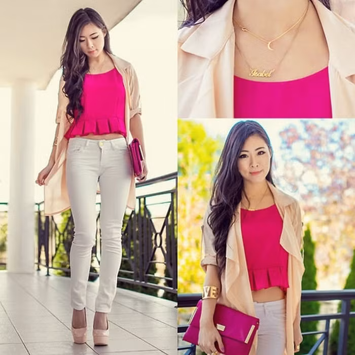 Với các cô nàng công sở, hoàn toàn có thể tạo phong cách layer đơn giản và trẻ trung thế này. Ảnh: Kul.