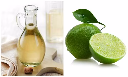 Thực hiện mỗi ngày 1 lần, acid trong chanh và chất diệt khuẩn trong giấm gạo sẽ giúp da đầu bớt ngứa ngáy, tình trạng dị ứng do thuốc nhuộm cũng giảm nhanh. Ảnh: trirungtoc.vn.