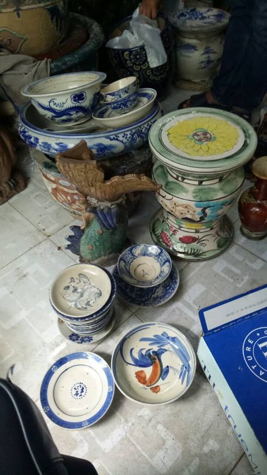 Các loại cổ vật bị thu giữ