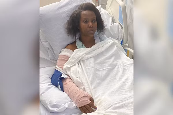 Hinh anh moi nhat ve phu nhan cua Tong thong Haiti bi am sat