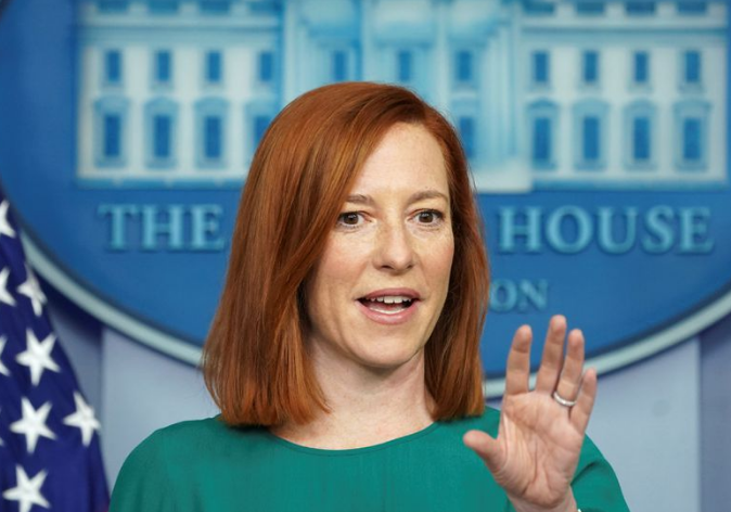 "Mỹ vẫn tham gia và tham vấn chặt chẽ với các đối tác Haiti và quốc tế của chúng tôi để hỗ trợ người dân Haiti sau vụ Tổng thống nước này bị ám sát", Thư ký báo chí Nhà Trắng Jen Psaki (ảnh) cho biết tại cuộc họp báo hôm 9/7. Ảnh: Reuters.