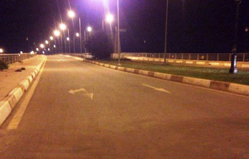 Tuyến đường D3 trong KCNC quận 9, nơi nhóm "quái xế" tụ tâp5 gây rối, so kè tốc độ.