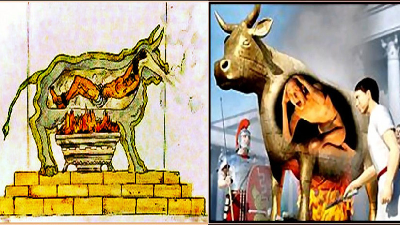 Giống như tên gọi, hình cụ tra tấn do Perillos sáng chế có hình dáng một con bò làm bằng đồng thau nguyên chất.