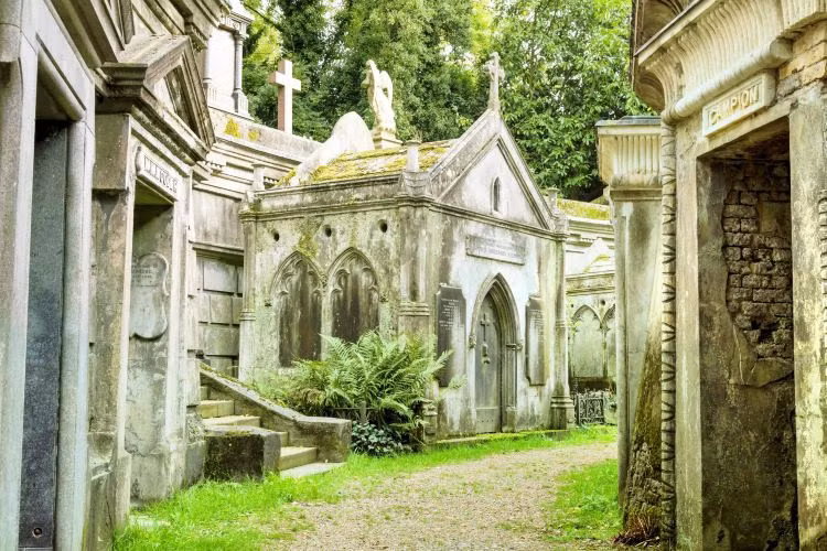 Theo lời kể của một số nhân chứng, khi đi ngang qua nghĩa trang Highgate, họ nhìn thấy một người đàn ông.