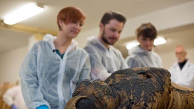 Các nhà khảo cổ học thuộc Học viện Khoa học Ba Lan làm việc trong Dự án Xác ướp Warsaw tiến hành quét tất cả các xác ướp được lưu giữ và bảo quản trong các bảo tàng. Trong quá trình đó, họ phát hiện ra xác ướp mang thai đầu tiên trên thế giới.