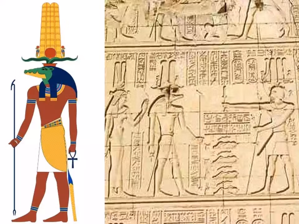 Điều này xuất phát từ việc người Ai Cập tôn sùng và thờ phụng thần Sobek có đầu cá sấu. Vị thần này cai quản sông Nile. Do đó, người Ai Cập tin rằng, cá sấu là hóa thân của thần Sobek.