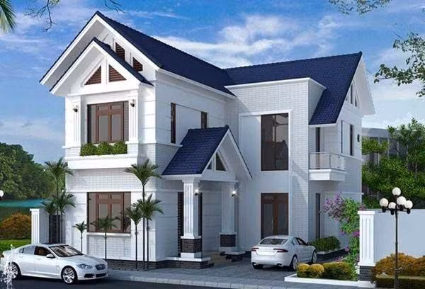 Thiết kế nhà chữ L quen thuộc chỉ với số tiền 500-600 triệu đảm bảo khiến những người khó tính nhất phải xiêu lòng.