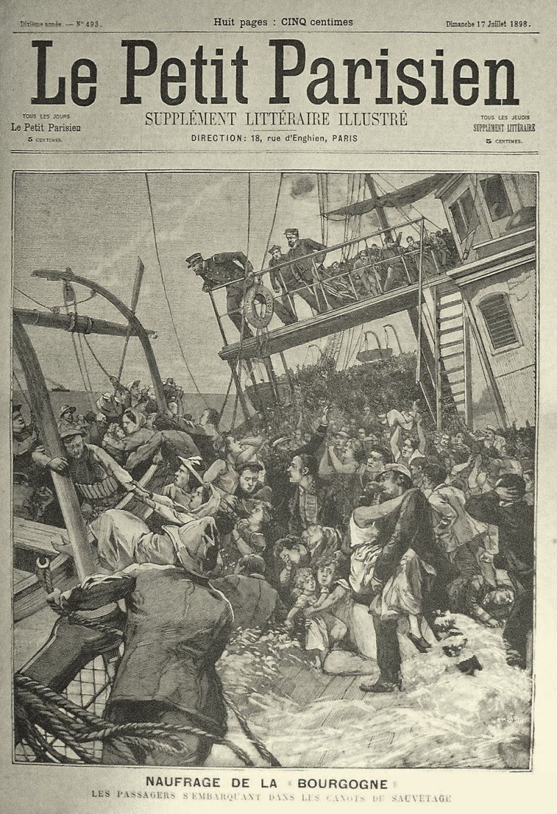 Tàu viễn dương SS La Bourgogne được Pháp hạ thủy và cho vào sử dụng từ năm 1885. Nó thực hiện các chuyến hải hành giữa Le Havre, Pháp và thành phố New York, Mỹ.