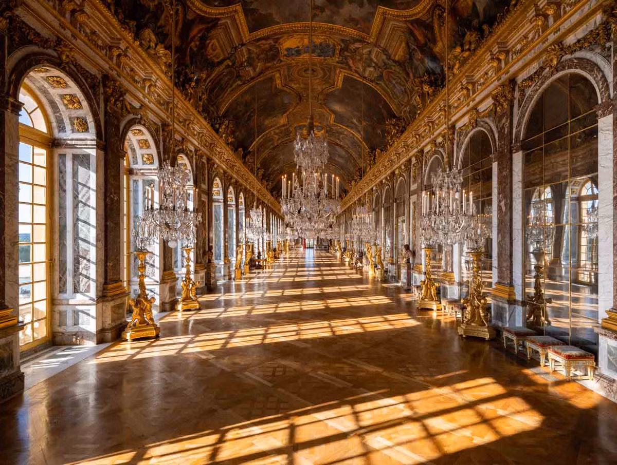Với số tiền lớn như vậy, cung điện Versailles khiến nhiều người choáng ngợp khi có tới 2.300 phòng, 2.513 cửa sổ, 67 cầu thang và 483 chiếc gương.