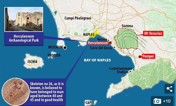 Một số chuyên gia hoài nghi người đàn ông đó có thể là một sĩ quan tham gia việc giải cứu những người dân gặp nạn khi núi lửa Vesuvius phun trào vào năm 79 sau Công nguyên.