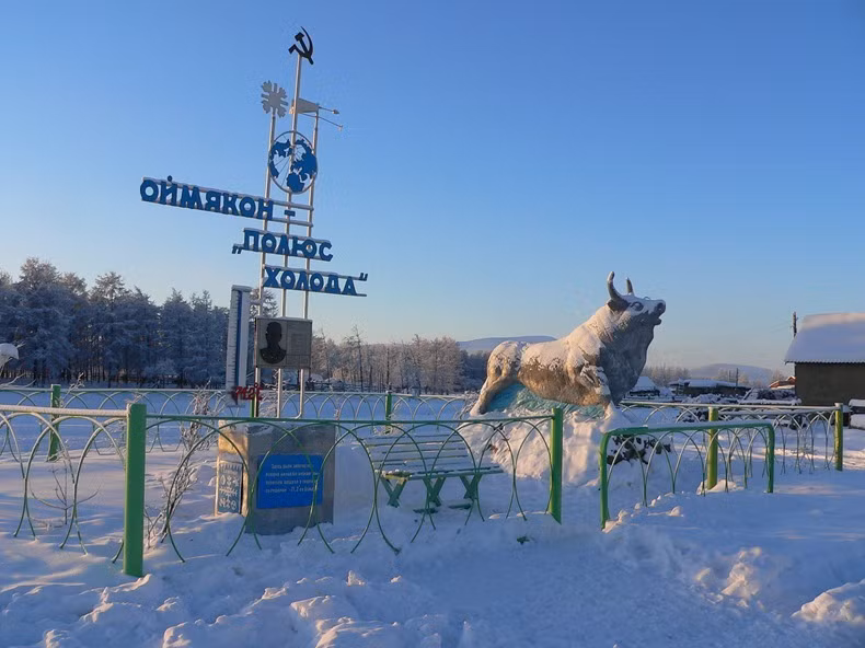 Nhiệt độ trung bình vào mùa Đông tại ngôi làng lạnh giá Oymyakon vào khoảng -51 độ C.