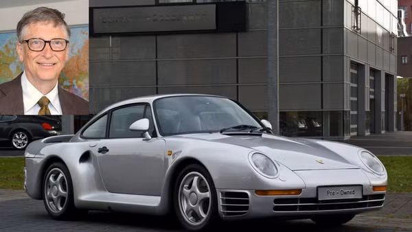Trong suốt những năm qua, Bill Gates cho thấy ông là một fan cứng của Porsche. Điều này được thể hiện qua việc ông chi tiền mua một số mẫu xe của thương hiệu này như: Porsche 911 Turbo đời 1979, Porsche 959, Porsche 930 Turbo...