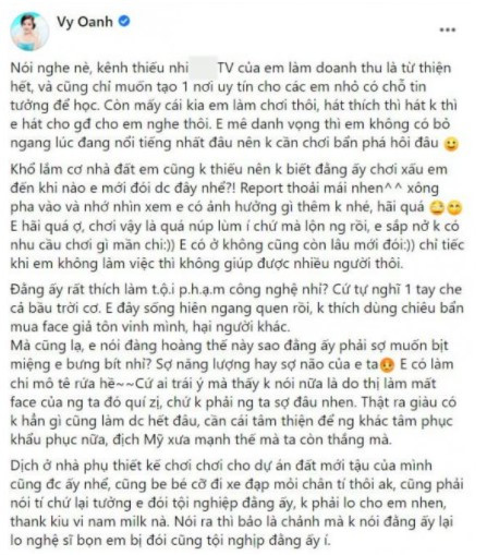 Ca si Vy Oanh dap tra gat khi co nguoi choi xau minh