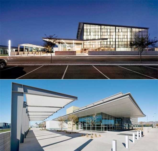 Trường Trung học Youngker ở Buckeye, Arizona, lại gây ấn tượng nhờ trung tâmbiểu diễn nghệ thuậthiện đại nằm ngay bên trong khuôn viên trường. Thính đường của nó có sức chứa lên đến 600 người. Ảnh: Business Insider.