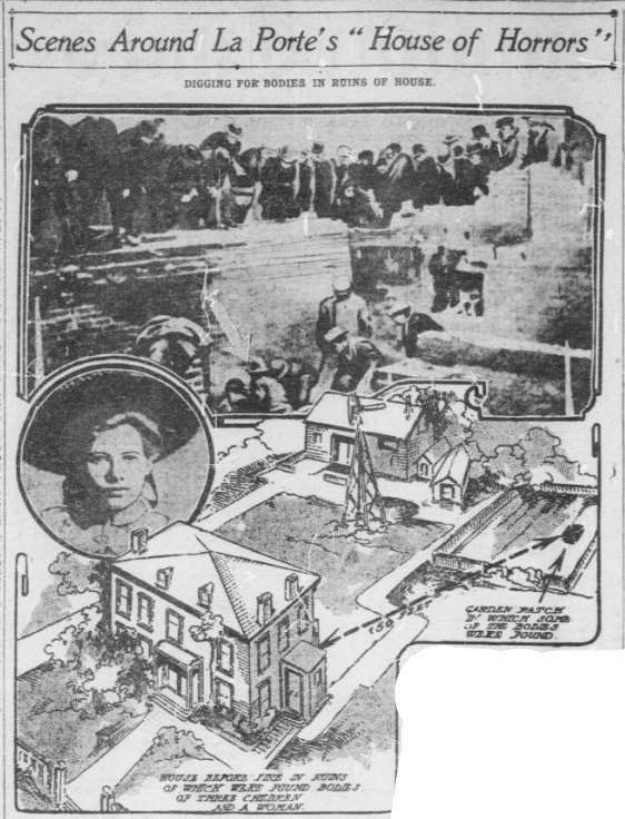 Trước khi gặp mặt, Gunness trao đổi thư từ với các nạn nhân và yêu cầu họ mang theo một khoản tiền lớn đến trang trại của ả. Đồng thời, nữ góa phụ độc ác dặn nạn nhân không được nói với bất cứ ai về việc đến trang trại của Gunness trước khi hai bên công khai chuyện tình. Bằng cách này, Gunness sát hại nhiều người đàn ông giàu có và chiếm đoạt số tiền mà họ mang tới. Thi thể của họ được chôn trong khuôn viên trang trại.