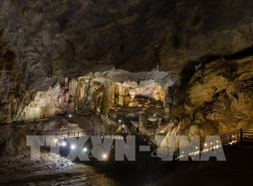 Hang động dài 31,4 km, được phát hiện lần đầu tiên bởi Hiệp hội hang động Hoàng gia Anh vào năm 2005. Ảnh: TTXVN phát