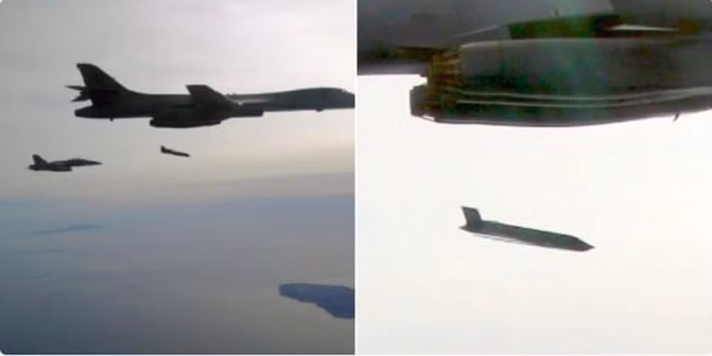 "Trong nhiệm vụ huấn luyện này, kíp chiến đấu tập trung vào vai trò tương lai của máy bay ném bom B-1B Lancer trong việc chống lại các mối đe dọa trên biển".