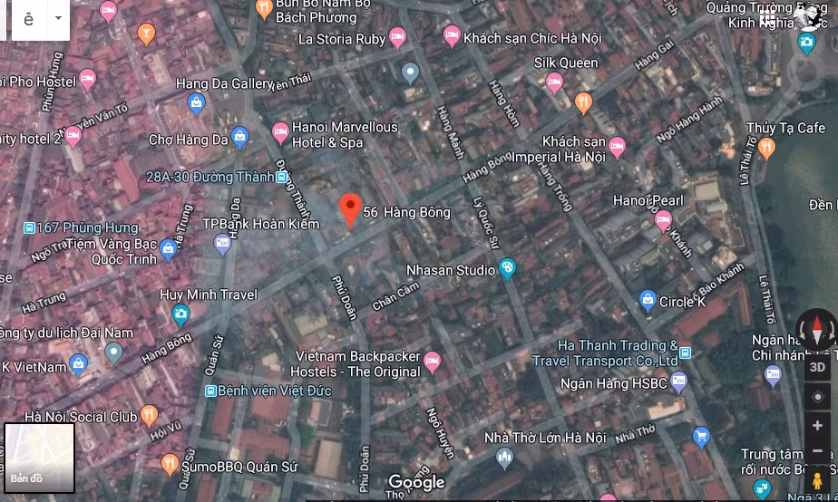 Vị trí nơi xảy ra sự việc. Ảnh Google maps 