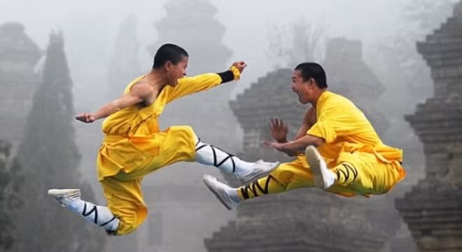 Tương truyền, Bồ Đề Đạt Ma có thể vượt qua cả dòng sông Trường Giang chỉ với một cọng cỏ lau. Tuyệt kỹ này Bồ Đề Đạt Ma thi triển khi rời bỏ Lương Võ Đế. Do sang Bắc Ngụy phải vượt sông Trường Giang kỳ vĩ nên Bồ Đề Đạt Ma đã thực hiện Nhất vi bộ giang và có thế qua sông chỉ với một cọng cỏ lau. Điều này phần nào cho thấy trình độ khinh công Thượng thừa của Bồ Đề Đạt Ma.