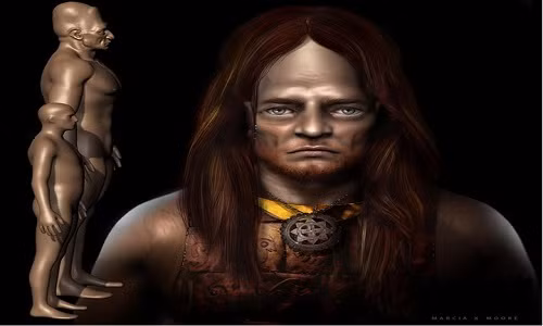 Năm 1882, nhiều báo cáo ghi nhận việc phát hiện những bộ xương khổng lồ ở một gò chôn tại khu vực Bắc Mỹ. Những bộ xương này có chiều cao 2,4m. Một vài thi hài cao tới 3,3m. Theo đó, hộp sọ và xương hàm đều có kích thước khủng.