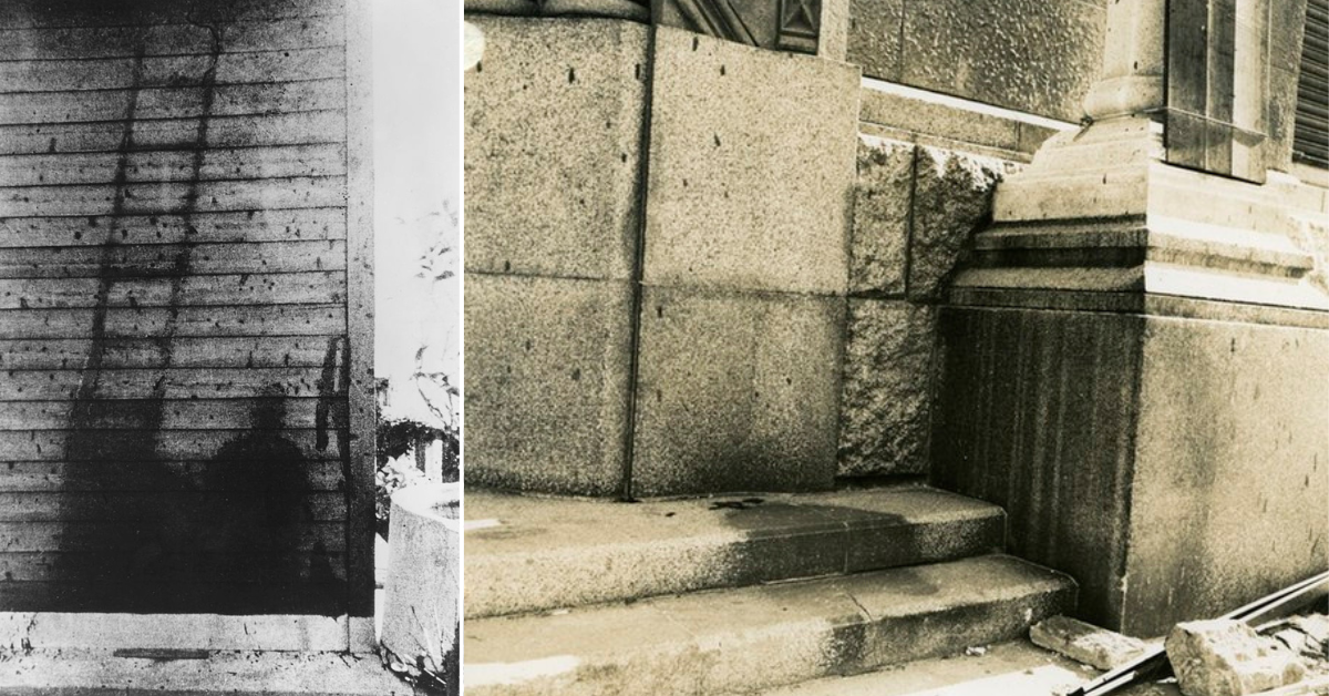 Những bóng đen đó trở thành dấu tích còn sót lại của những nạn nhân thiệt mạng trong vụ nổ bom nguyên tử. Những người này tử vong khi đang di chuyển, nắm lấy thang hay vươn tới cánh cửa... nhằm tìm chỗ ẩn náu an toàn.