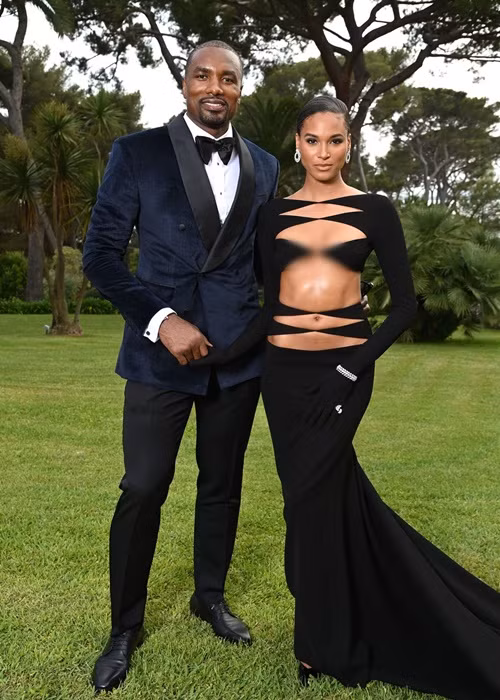 Cặp đôi Serge Ibaka và Cindy Bruna. Ảnh: Harper's Bazaar