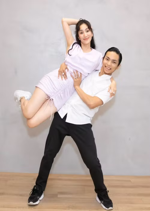 Ông xã của Khánh Thi có nhiều thành tích khủng ở bộ môn dancesport trước SEA Games. Ảnh: FBNV