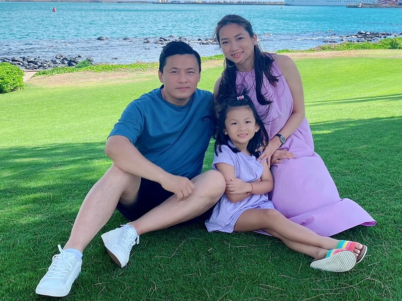 Ở Mỹ, Lam Trường tranh thủ thời gian đưa bà xã Yến Phương cùng con gái đi du lịch.