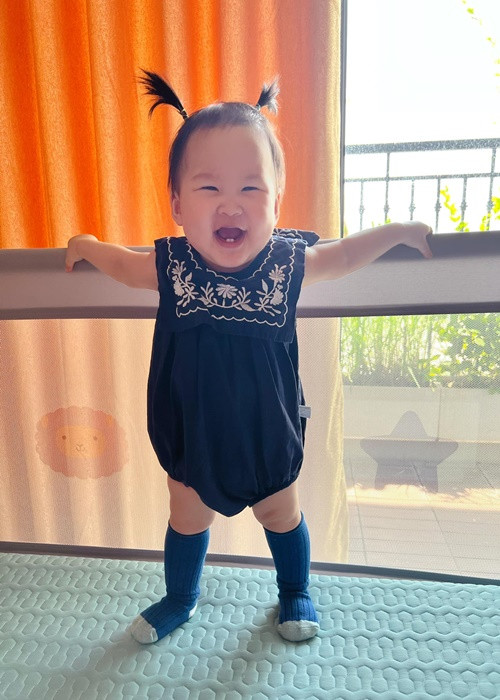 Bảo Thanh thường xuyên chia sẻ những khoảnh khắc đáng yêu của con gái.