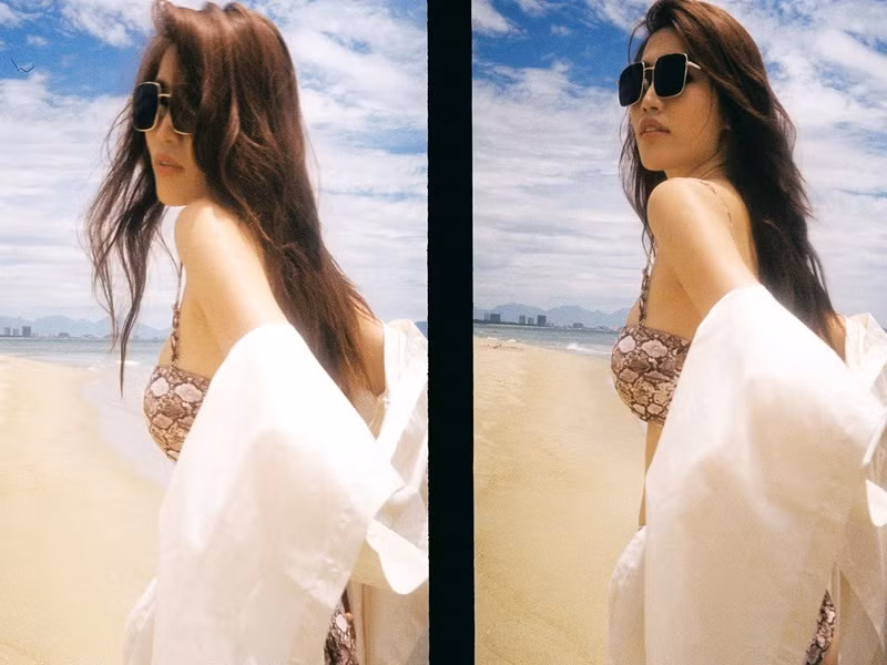 Đáng chú ý, từ năm 2017, vòng một vốn khiêm tốn của Quỳnh Châu trở nên đầy đặn hơn khiến một số người đặt nghi vấn cô nâng ngực.