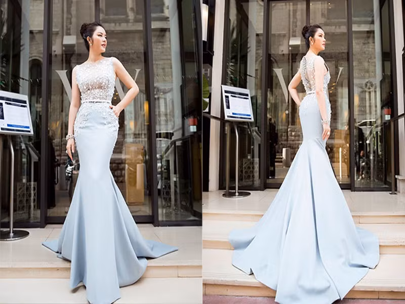 Diện set đồ hơn 4 tỷ (váy, trang sức kim cương), Lý Nhã Kỳ đẹp kiêu sa trên thảm đỏ LHP Cannes 2017, ngày thứ 2. Ảnh: Lê Thiện Viễn